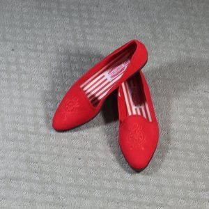 Separate Issue Size 8 Red Cotton Flats - LIKE NEW